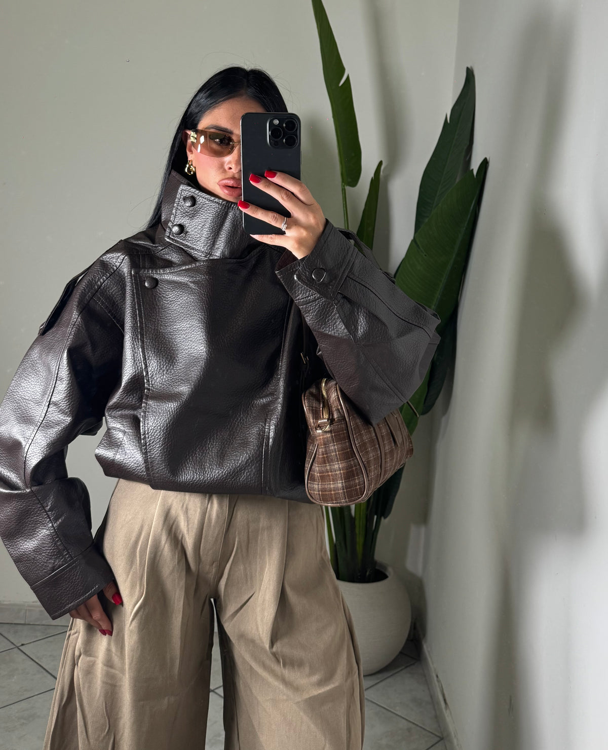 Chiodo over size marrone ✨