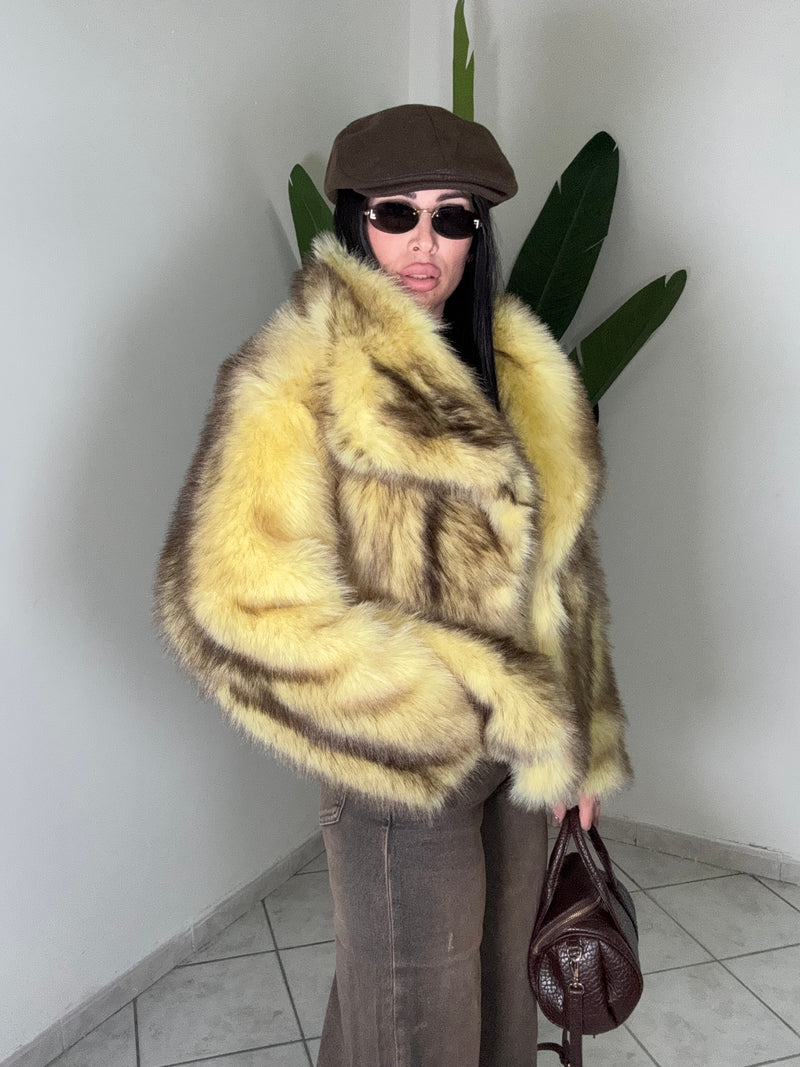 PELLICCIA SFUMATA✨GIALLA