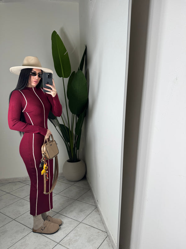 DRESS Alina ✨Bordó