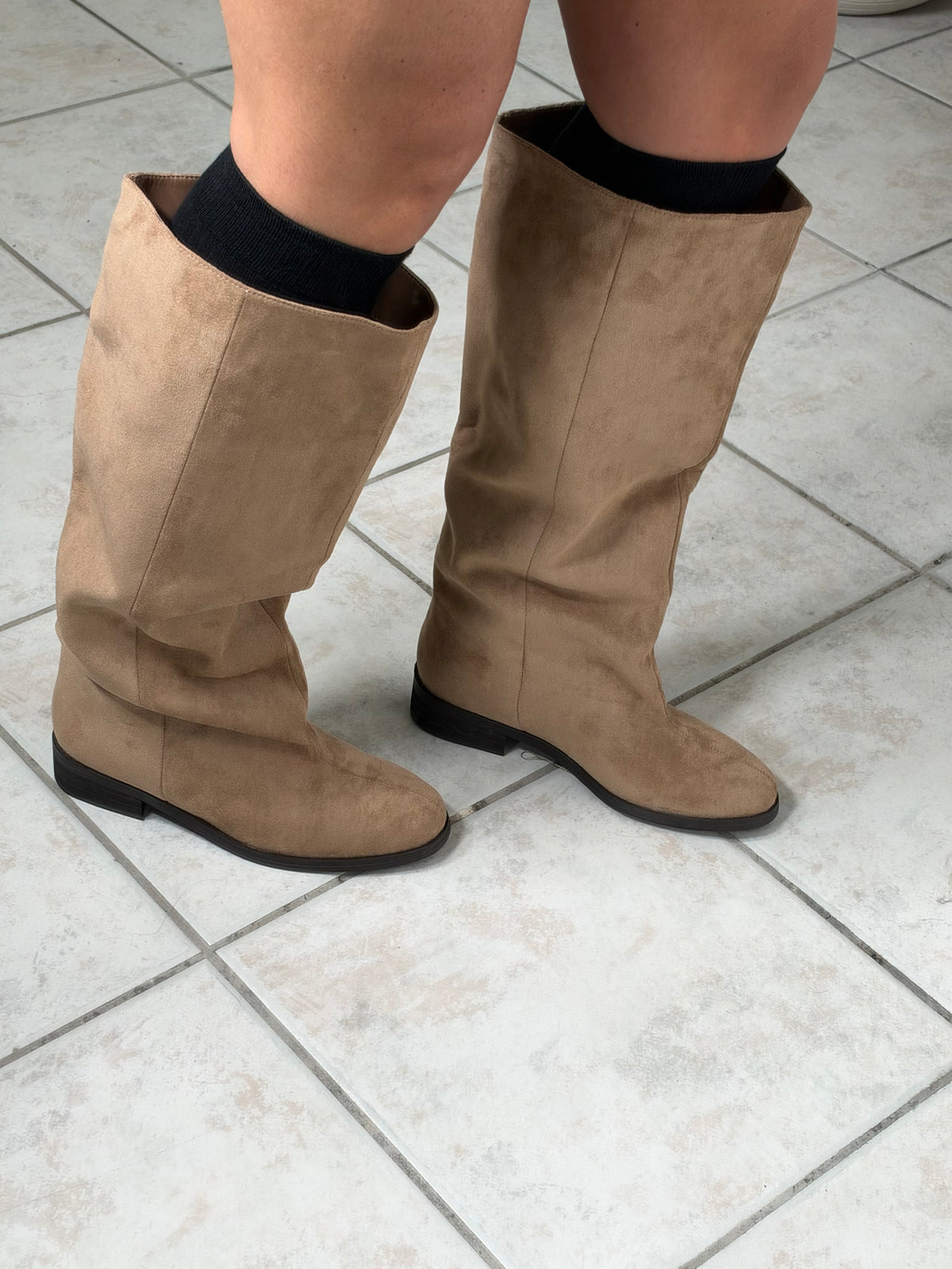 Stivale in camoscio✨beige