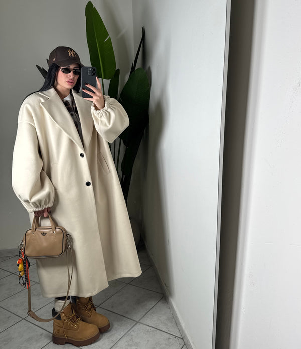 Maxi coat ballon✨beige