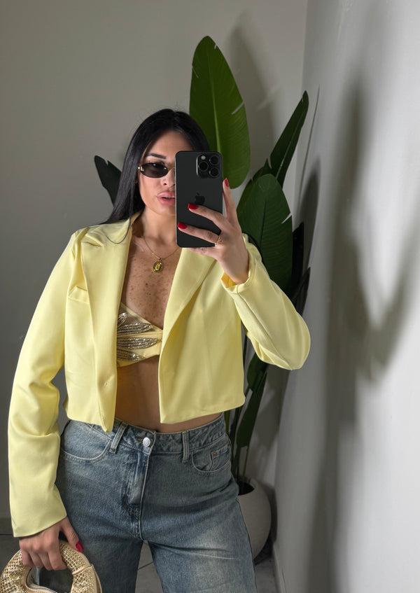 Blazer crop✨giallo