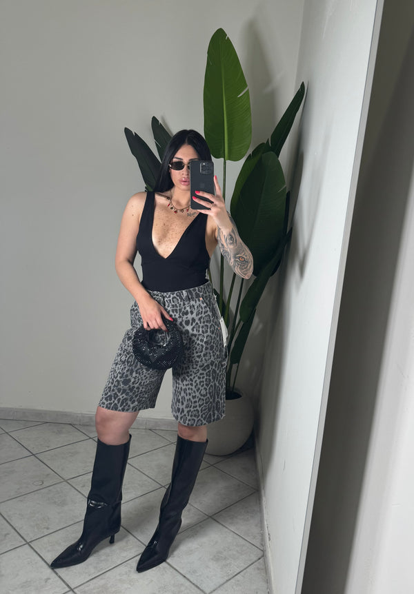 Bermuda animalier✨grigio