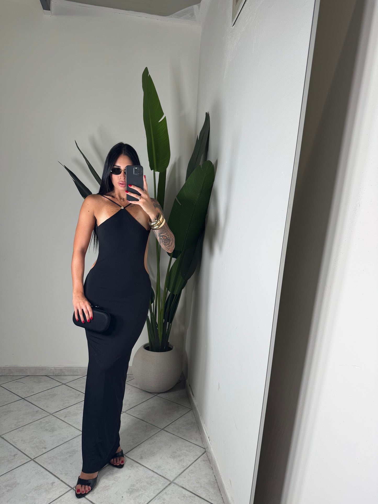 Long dress Licra✨nero