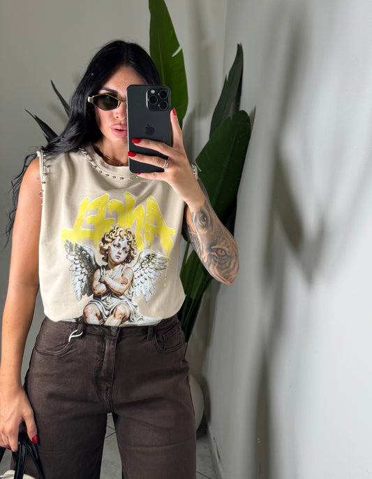 T-shirt rock angel✨