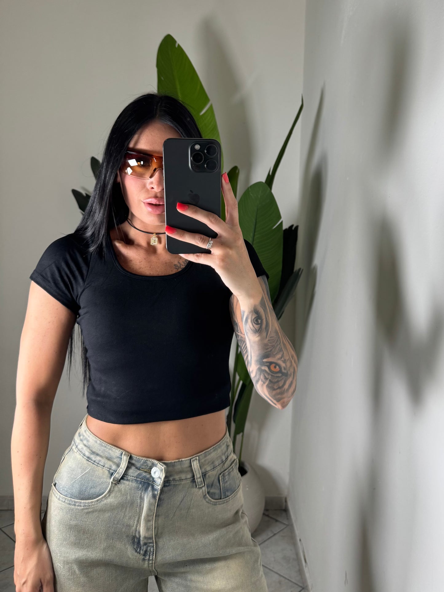 Magliettina crop con coppe✨