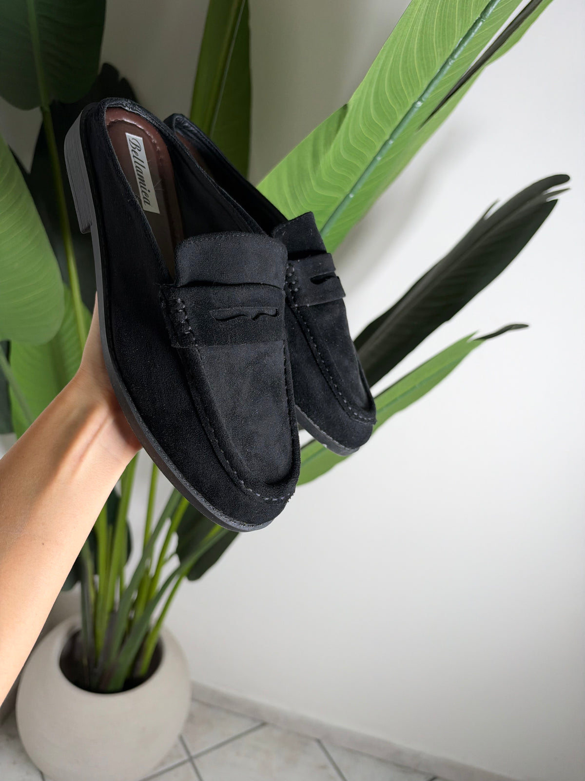 Mocassino camoscio✨nero