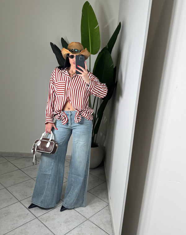 CAMICIA RIGHE RUGGINE