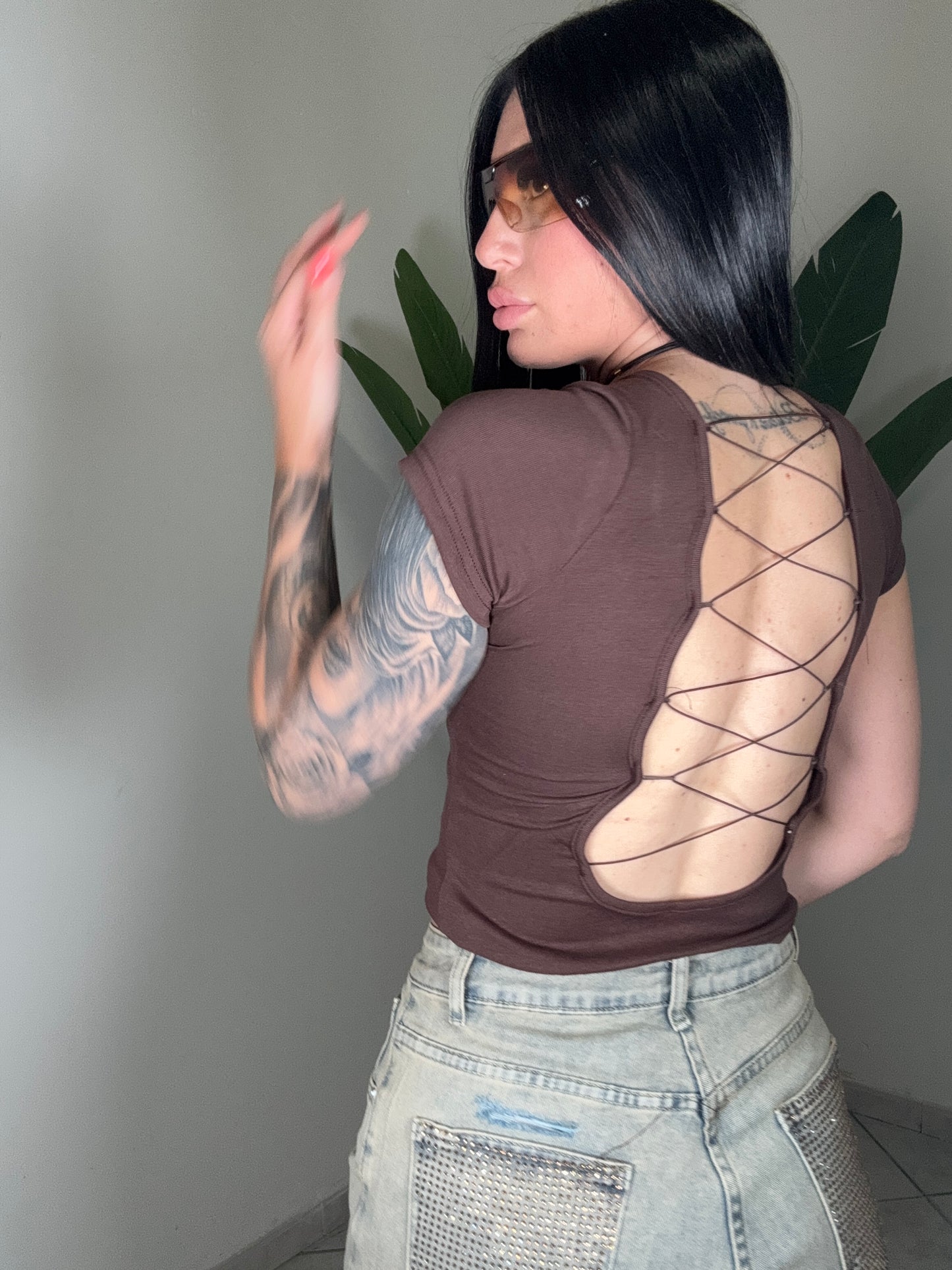 Magliettina crop con coppe✨