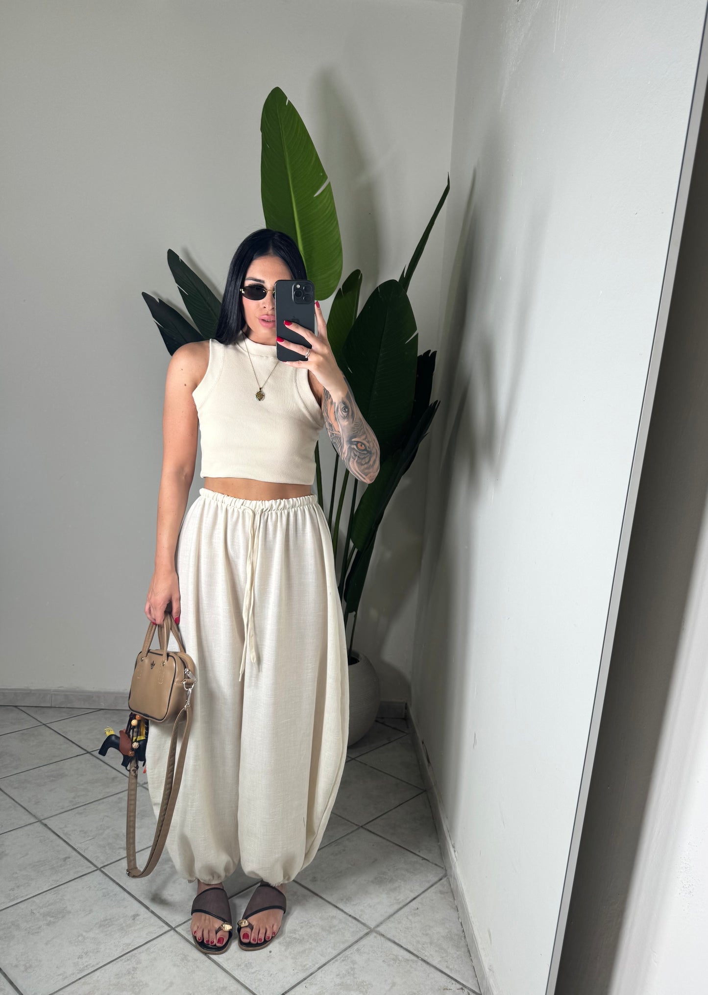 Pantalone lino ballon✨