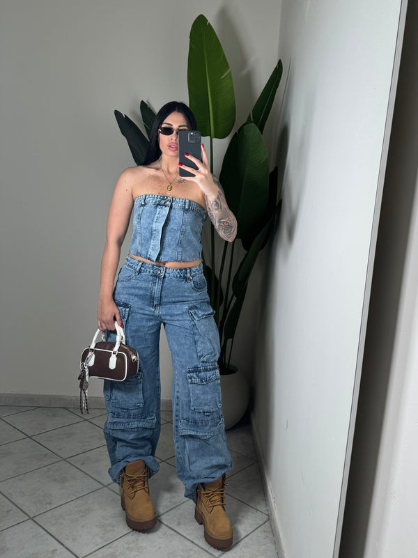 COORDINATO CARGO✨Denim