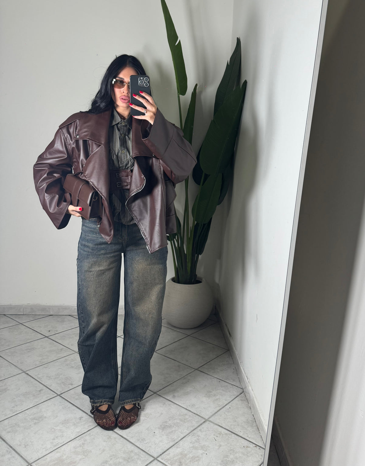 Chiodo over size✨marrone