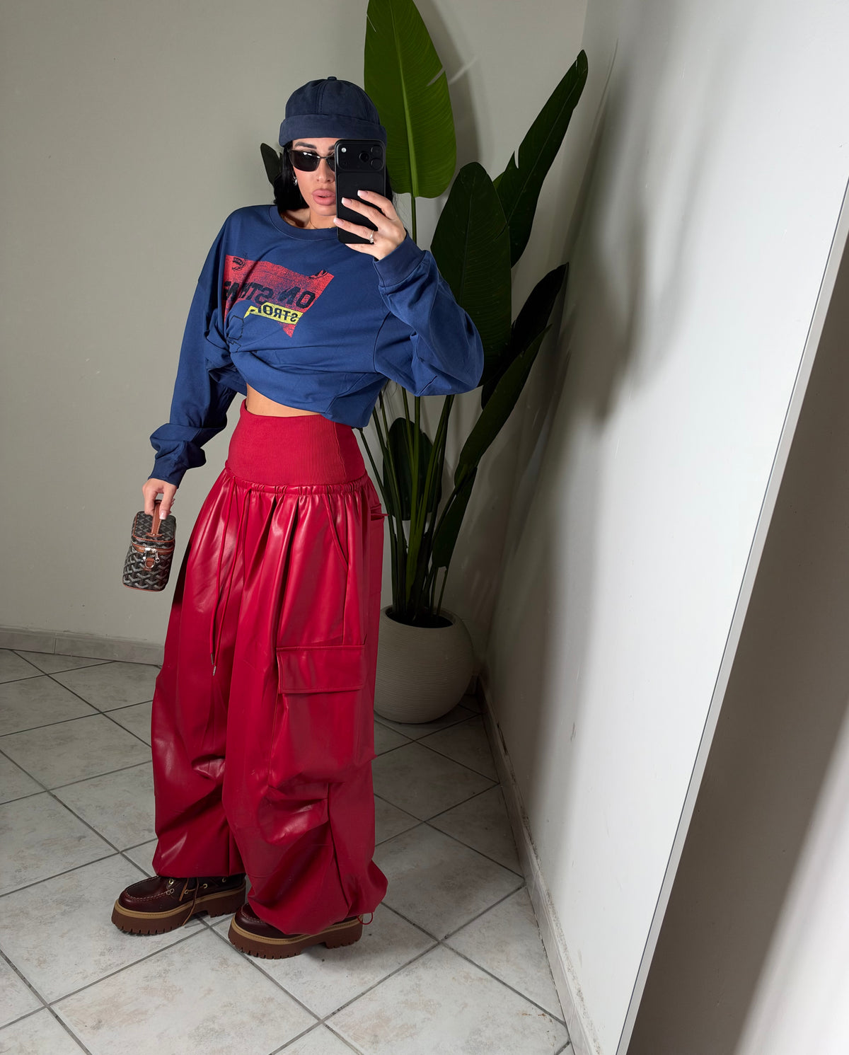 Pantalone cargo✨RED