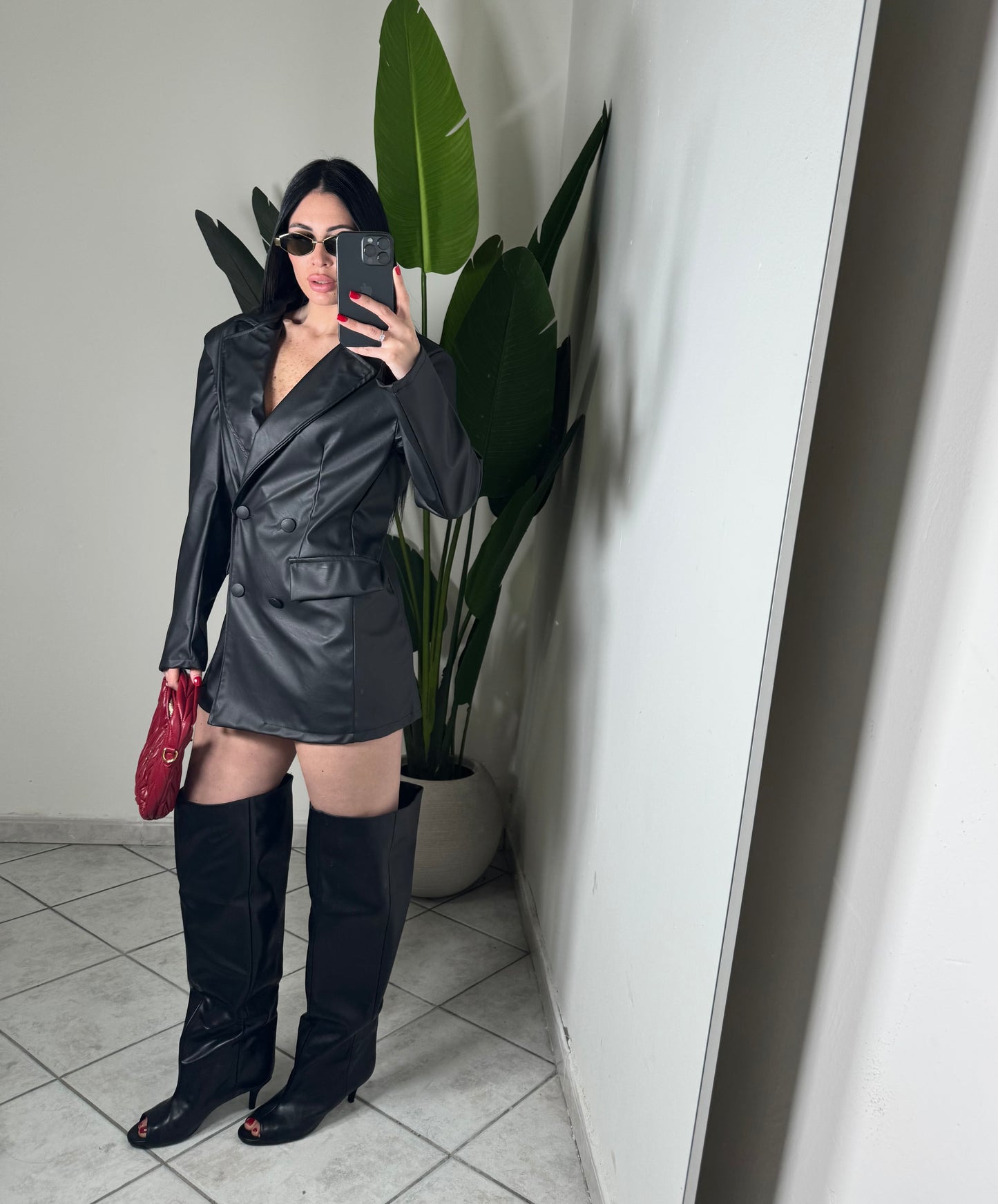 BLAZER DRESS ECO-PELLE✨
