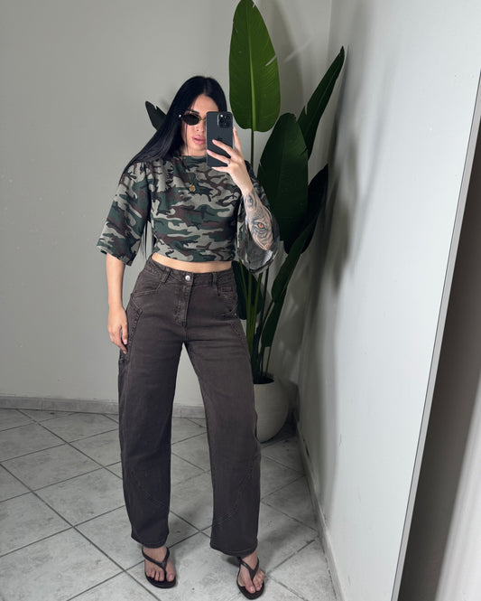 Baggy marrone✨8859