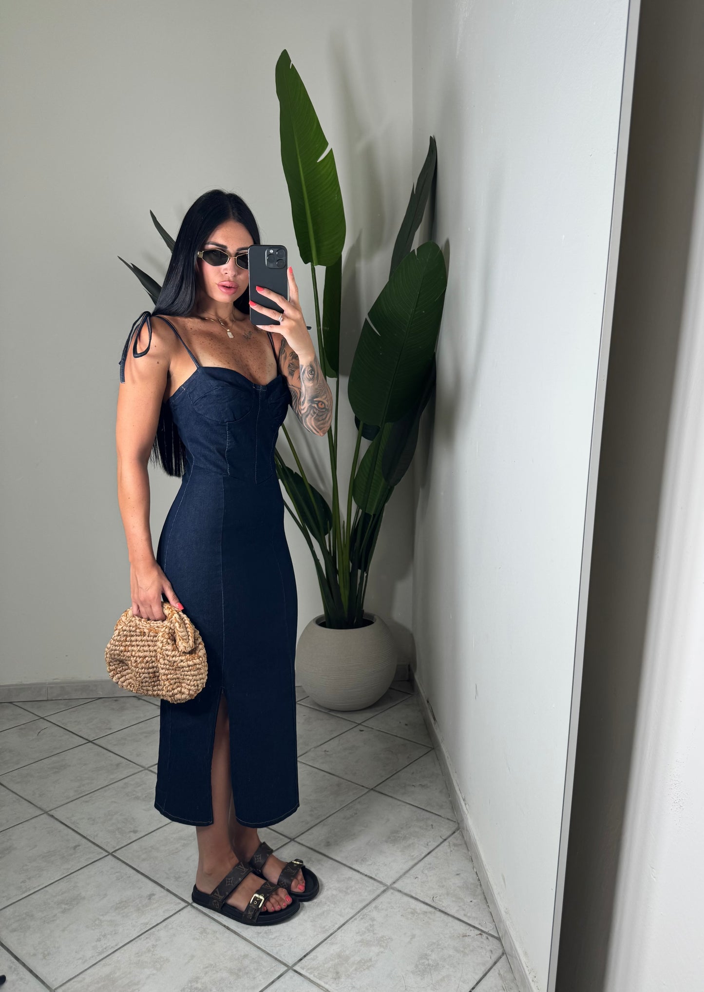 Long dress denim✨