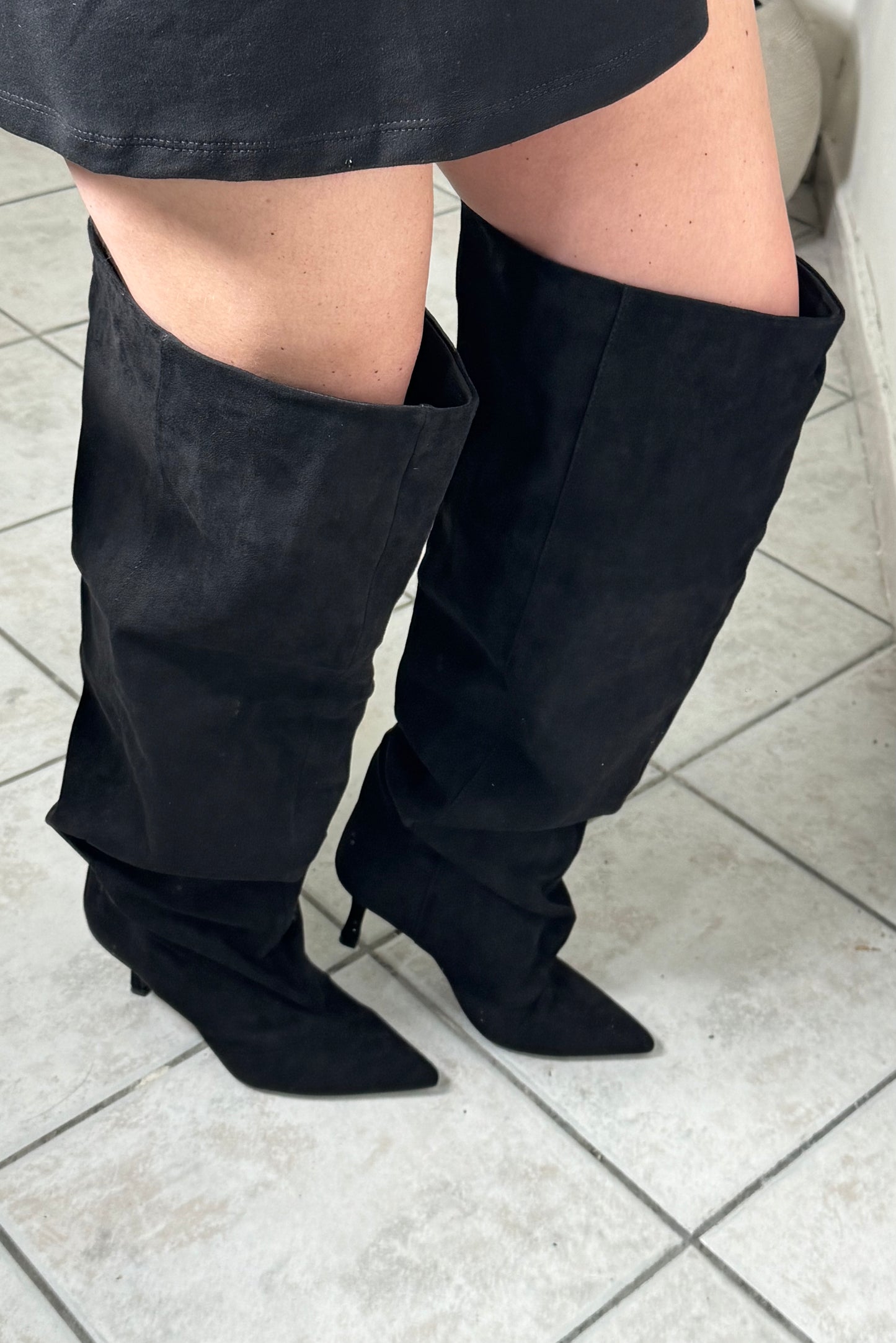 Stivale in camoscio✨nero