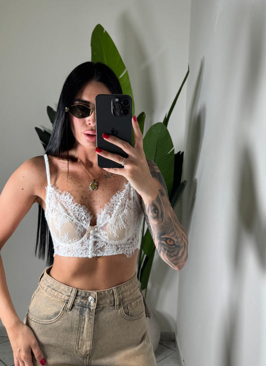 Bralette RICAMATA✨bianca