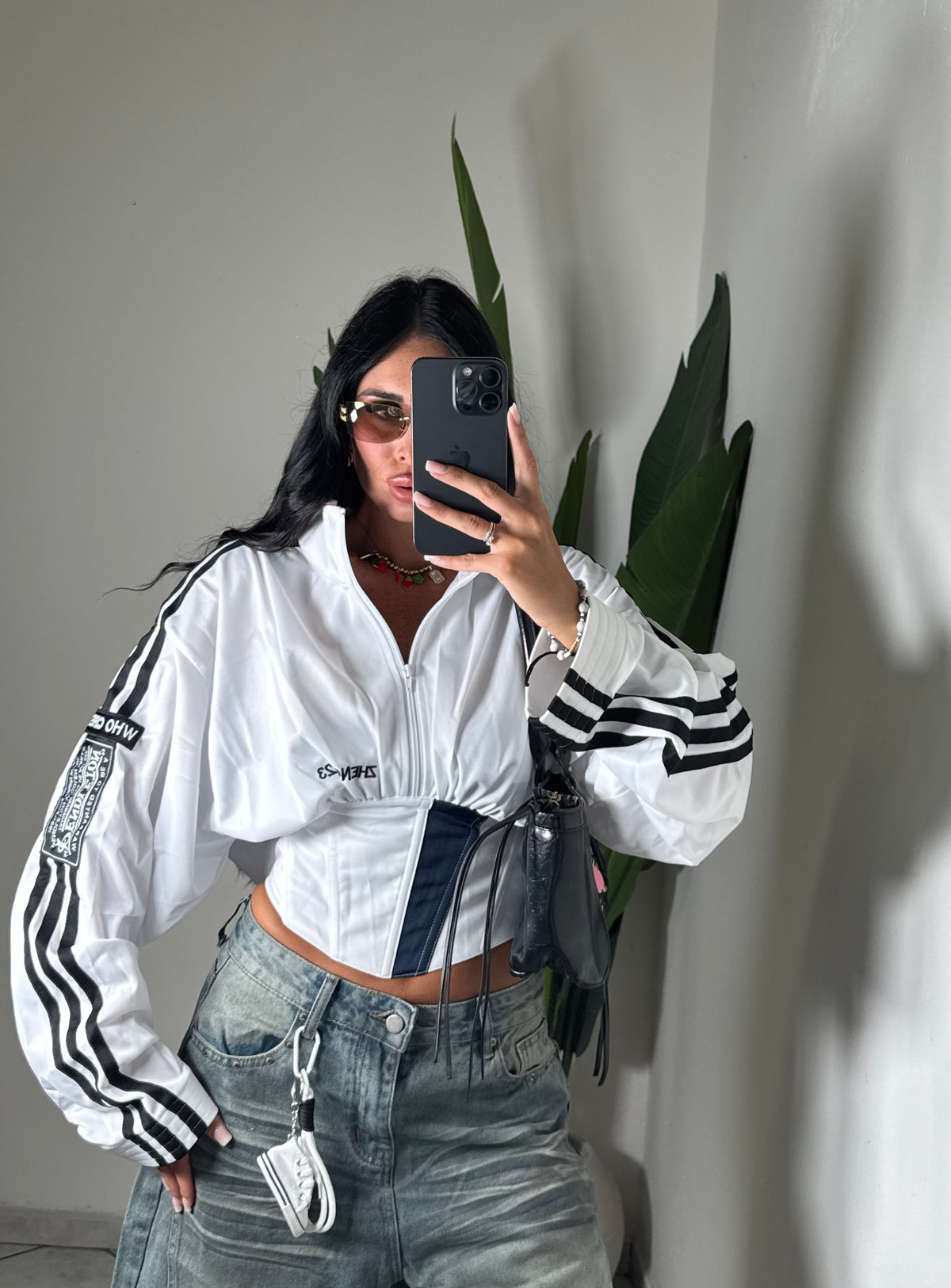 Felpina crop con zip✨