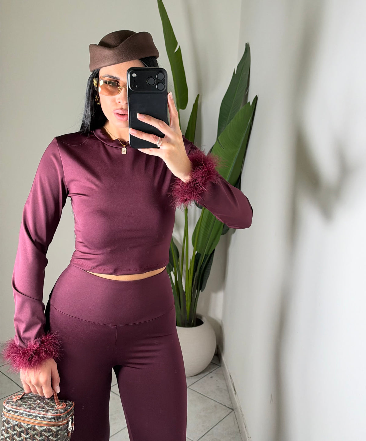 Maglia Licra piume✨
