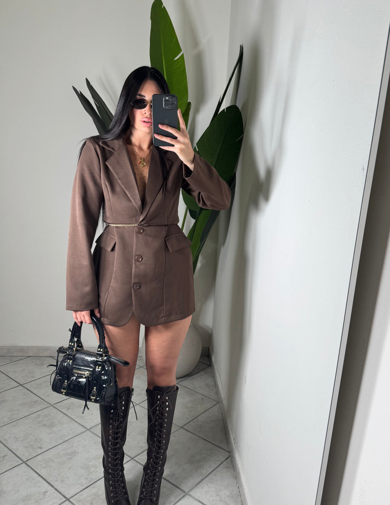 Blazer dress✨marrone