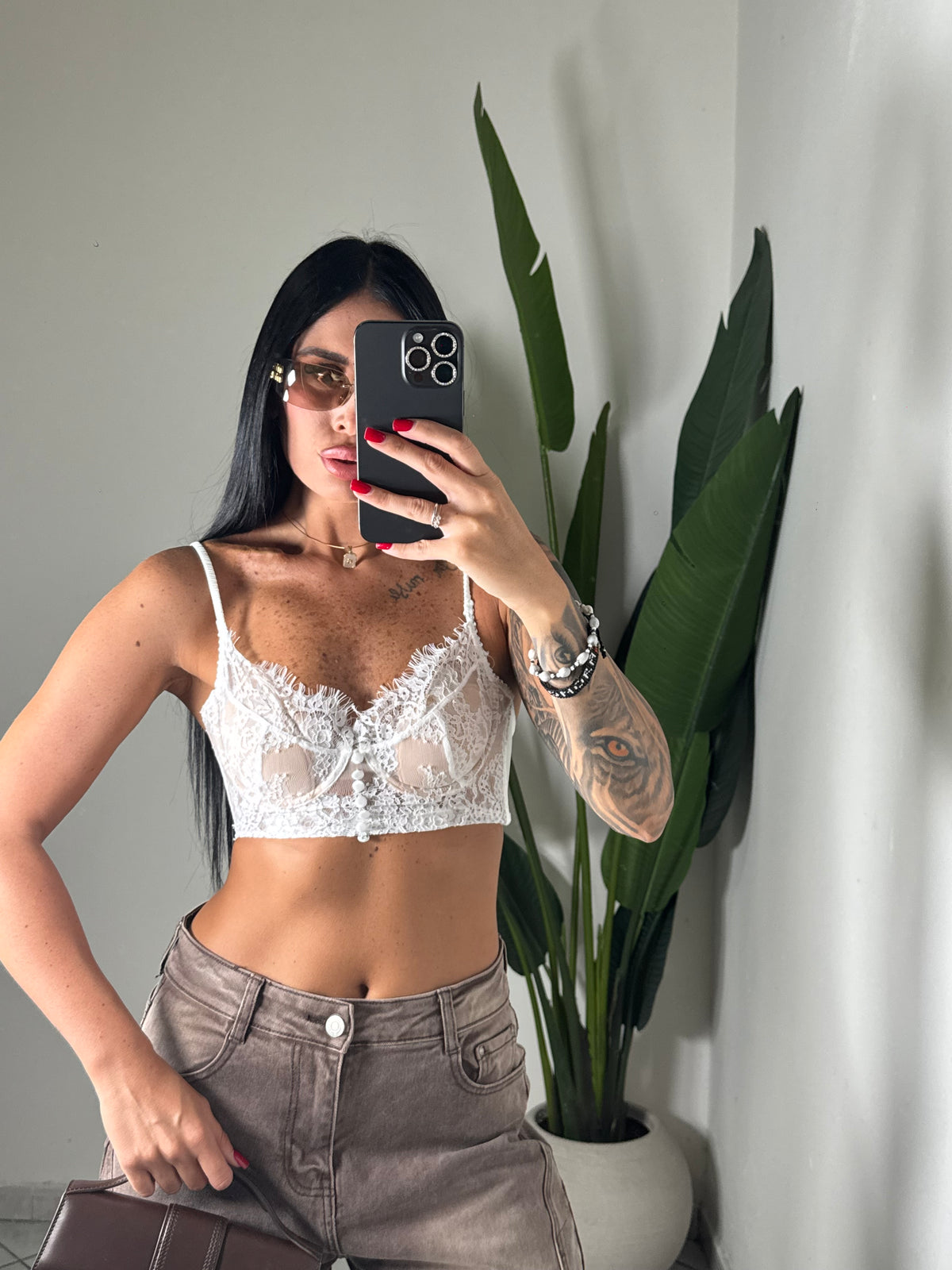 Bralette merlettata✨bianca
