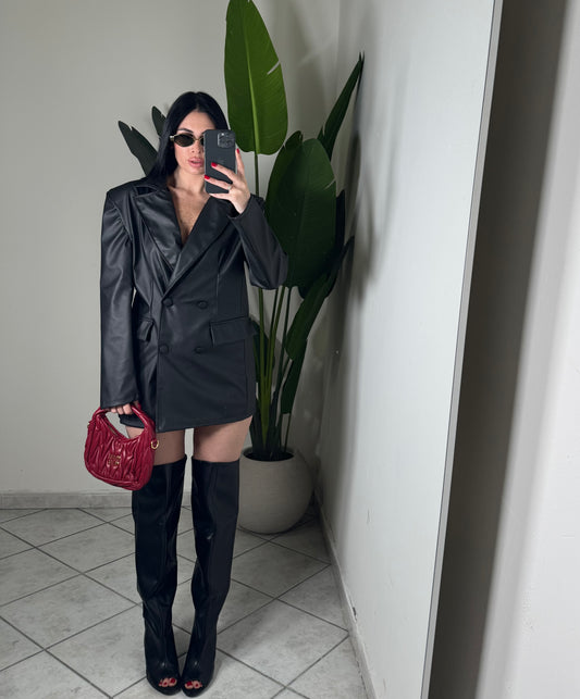 BLAZER DRESS ECO-PELLE✨