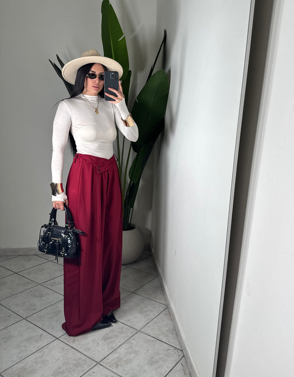 Pantalone Kyoto ✨bordò