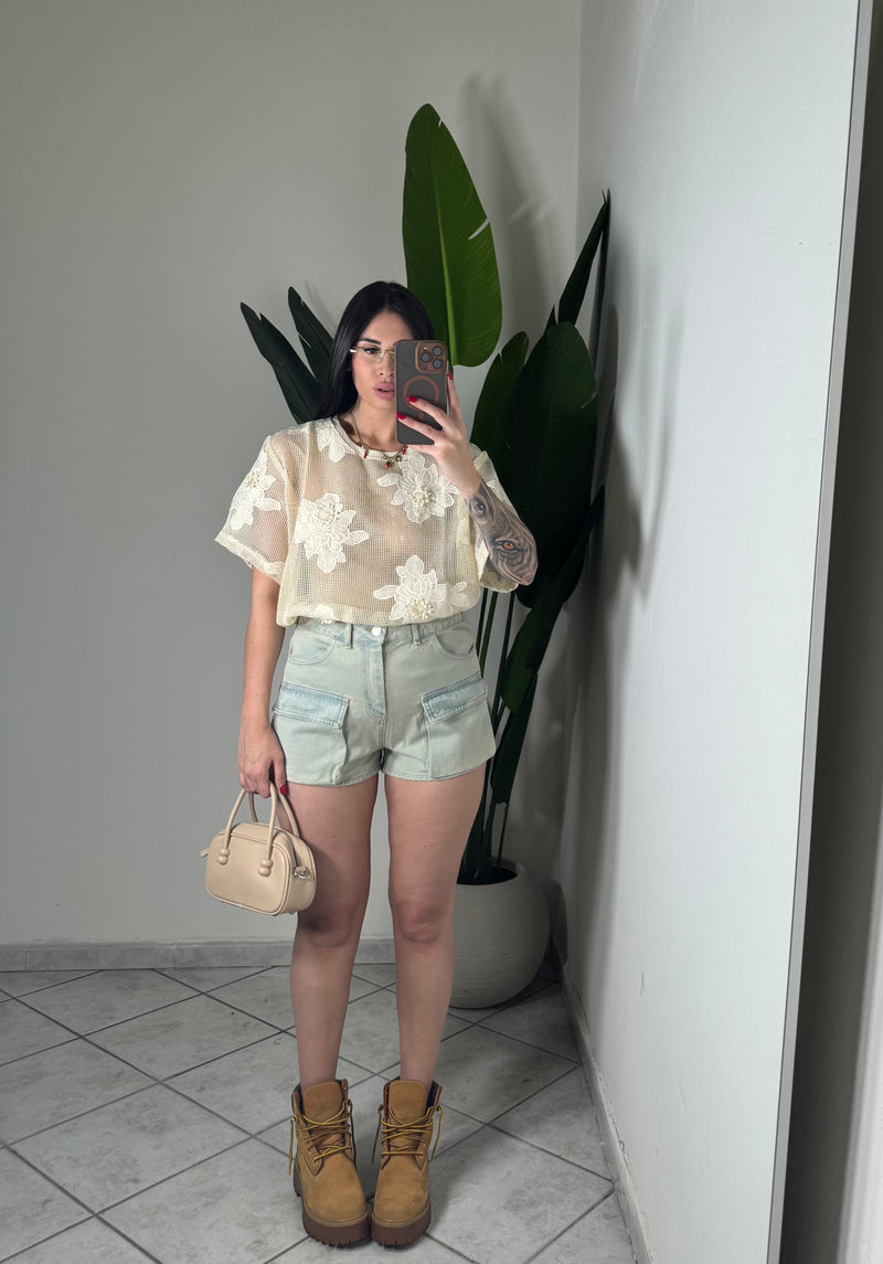Shorts cargo sabbiato✨