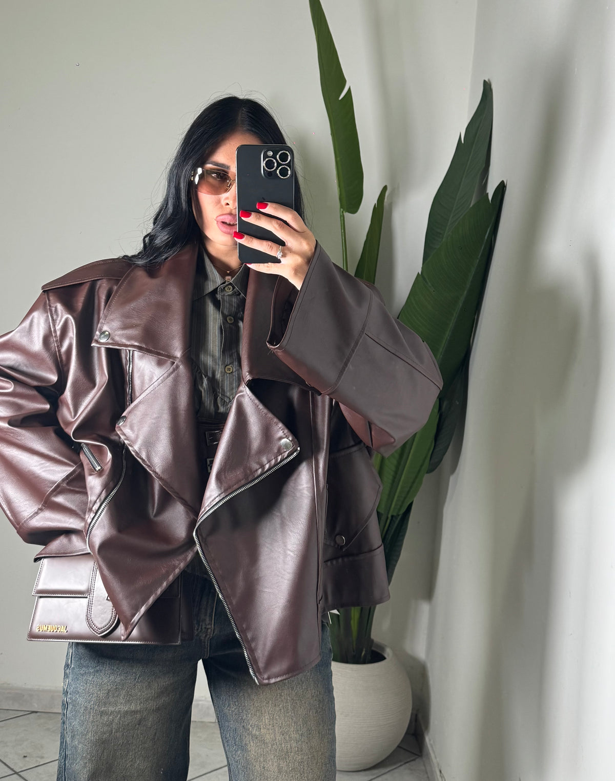 Chiodo over size✨marrone