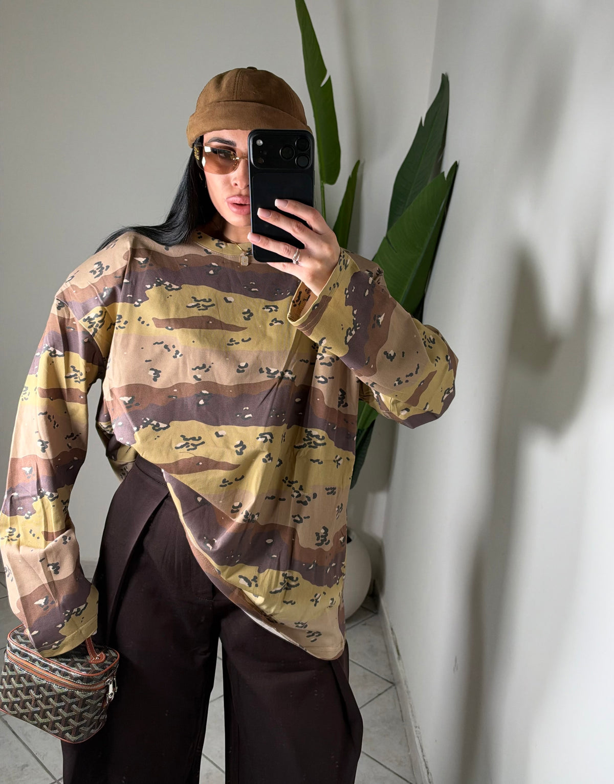 MAXI T-shirt CON SPALLINE✨militare