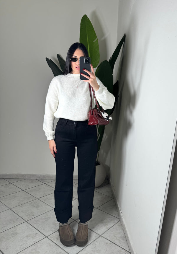 Jeans wide leg✨piegone