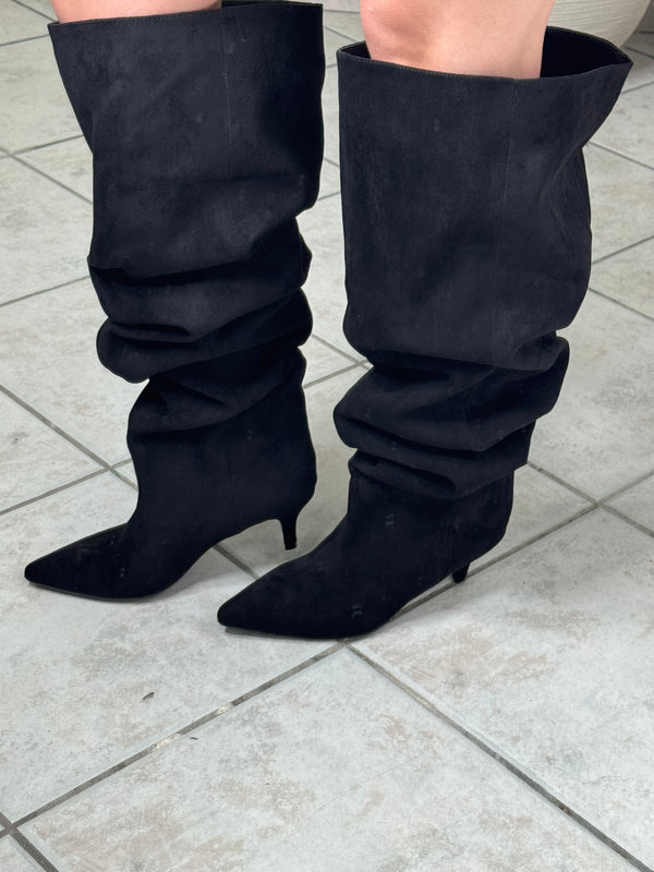 Stivale camoscio✨nero