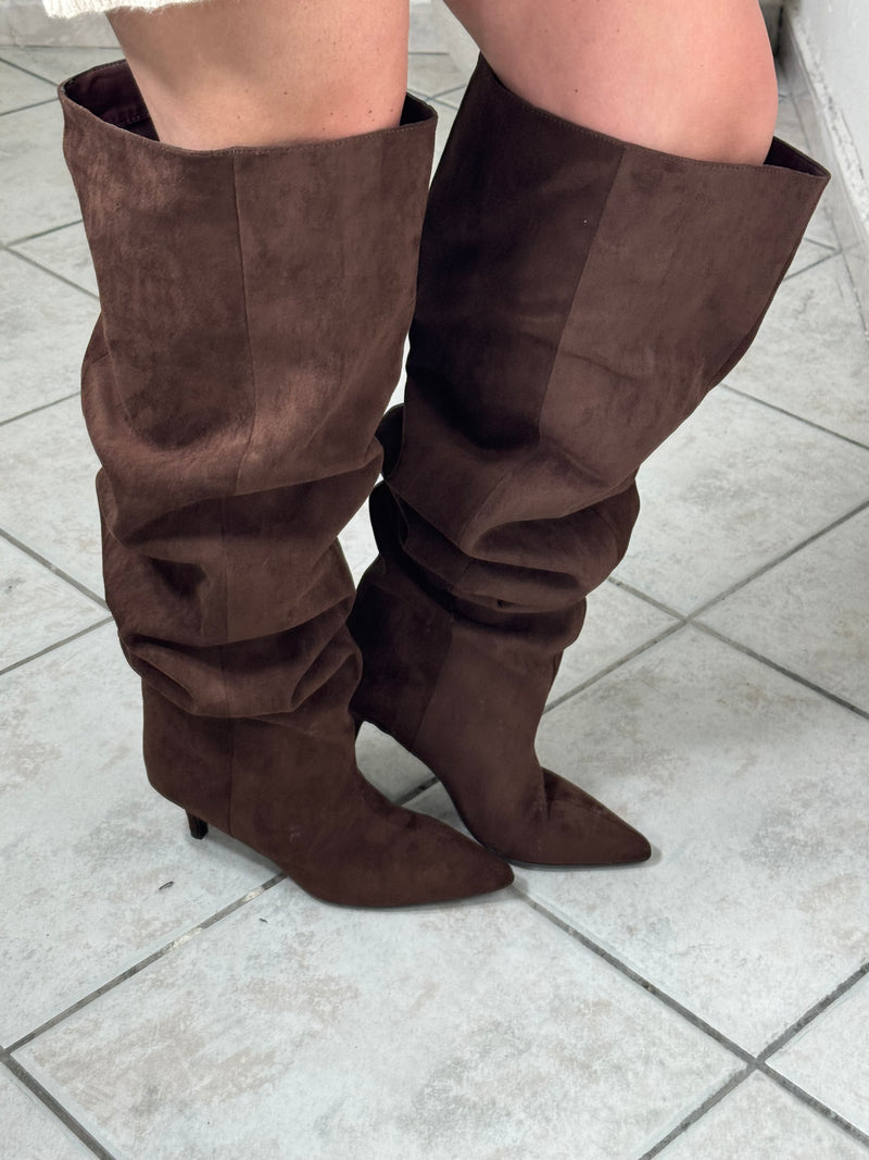 Stivale camoscio ✨marrone