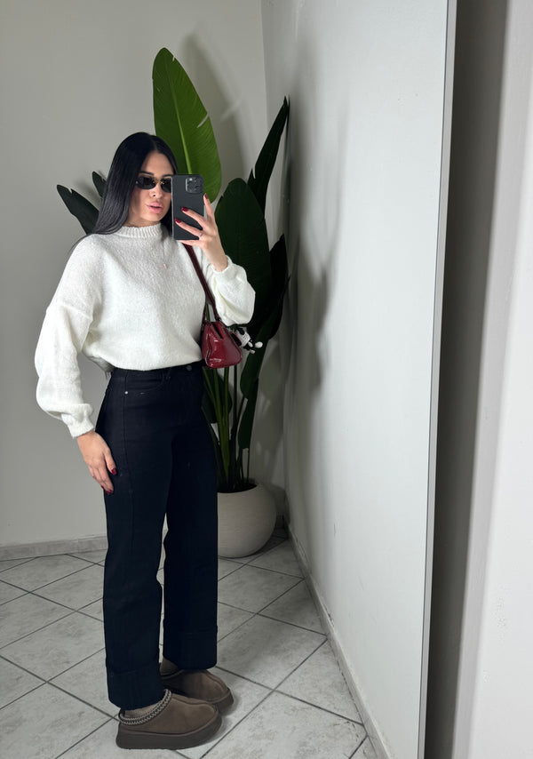 Jeans wide leg✨piegone