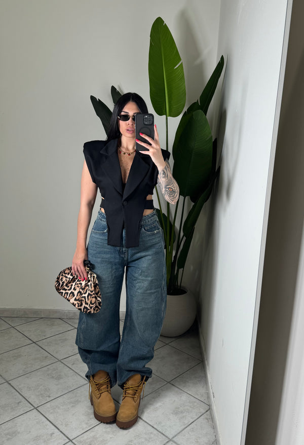 Blazer crop ✨nero