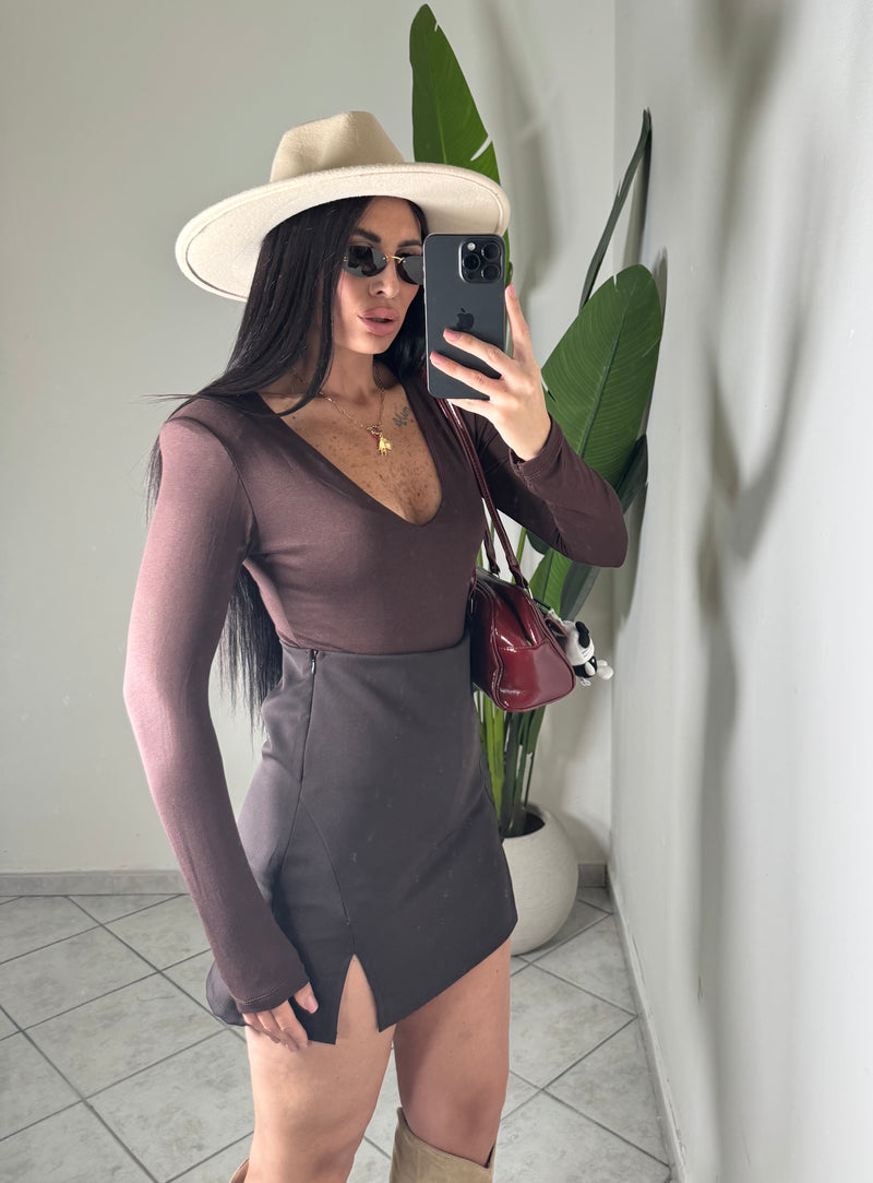Body cotone con spalline