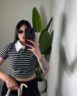 Polo crop✨