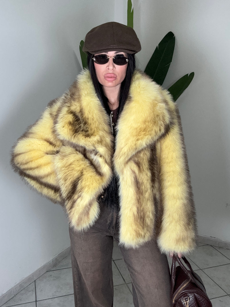 PELLICCIA SFUMATA✨GIALLA