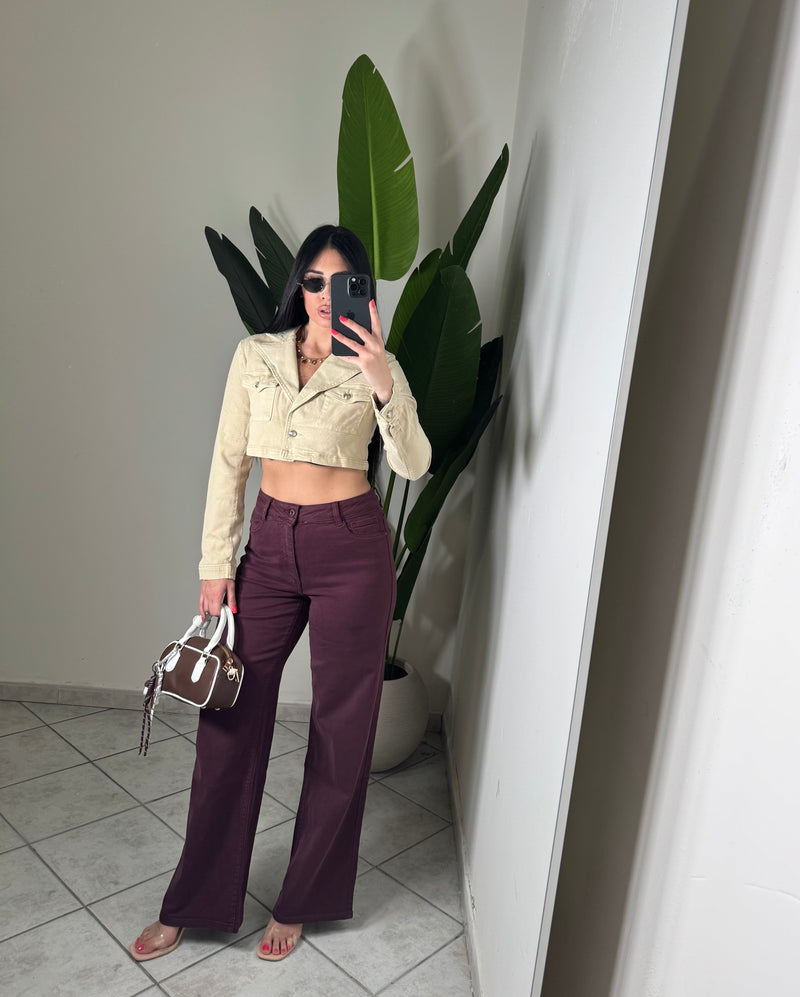 GIUBINETTO CROP MOOD ZARA BEIGE