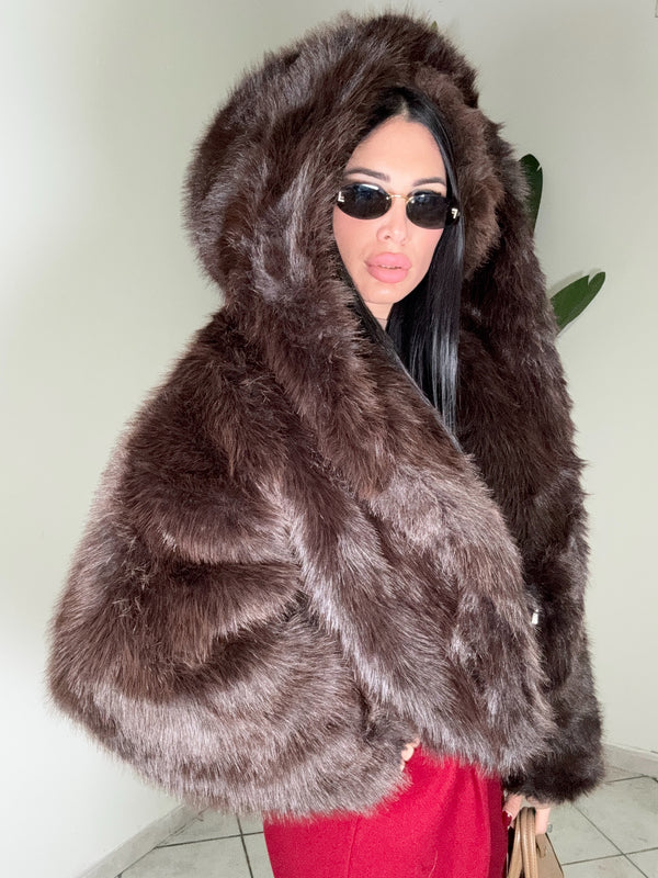 PELLICCIA MARRONE✨