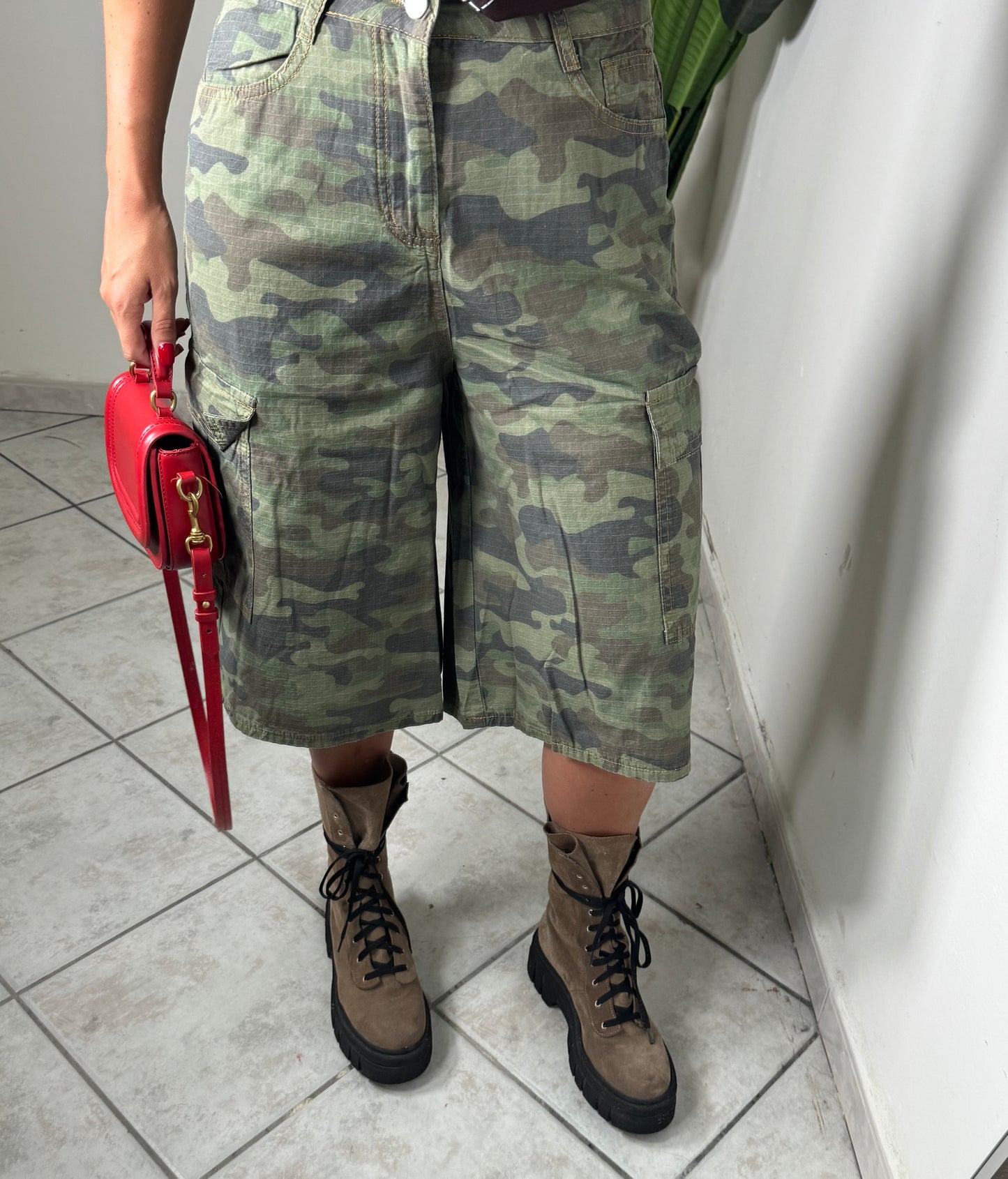 Maxi bermuda cargo militare ✨