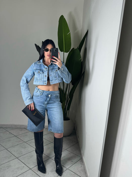 Coordinato DENIM con bermuda ✨