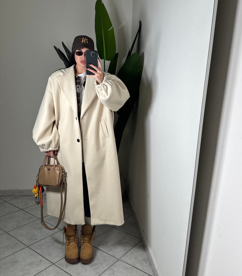 Maxi coat ballon✨beige