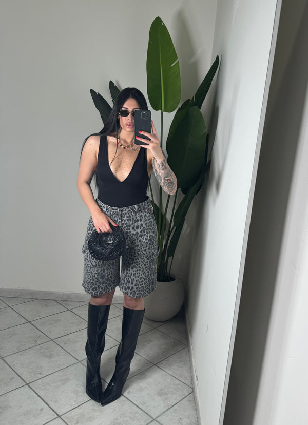 Bermuda animalier✨grigio