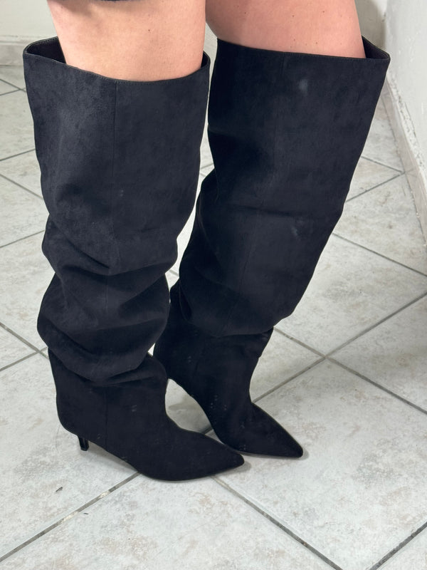 Stivale camoscio✨nero