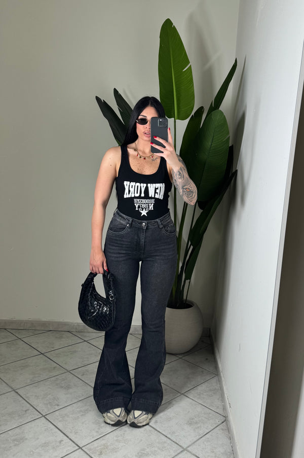 Jeans flare nero✨