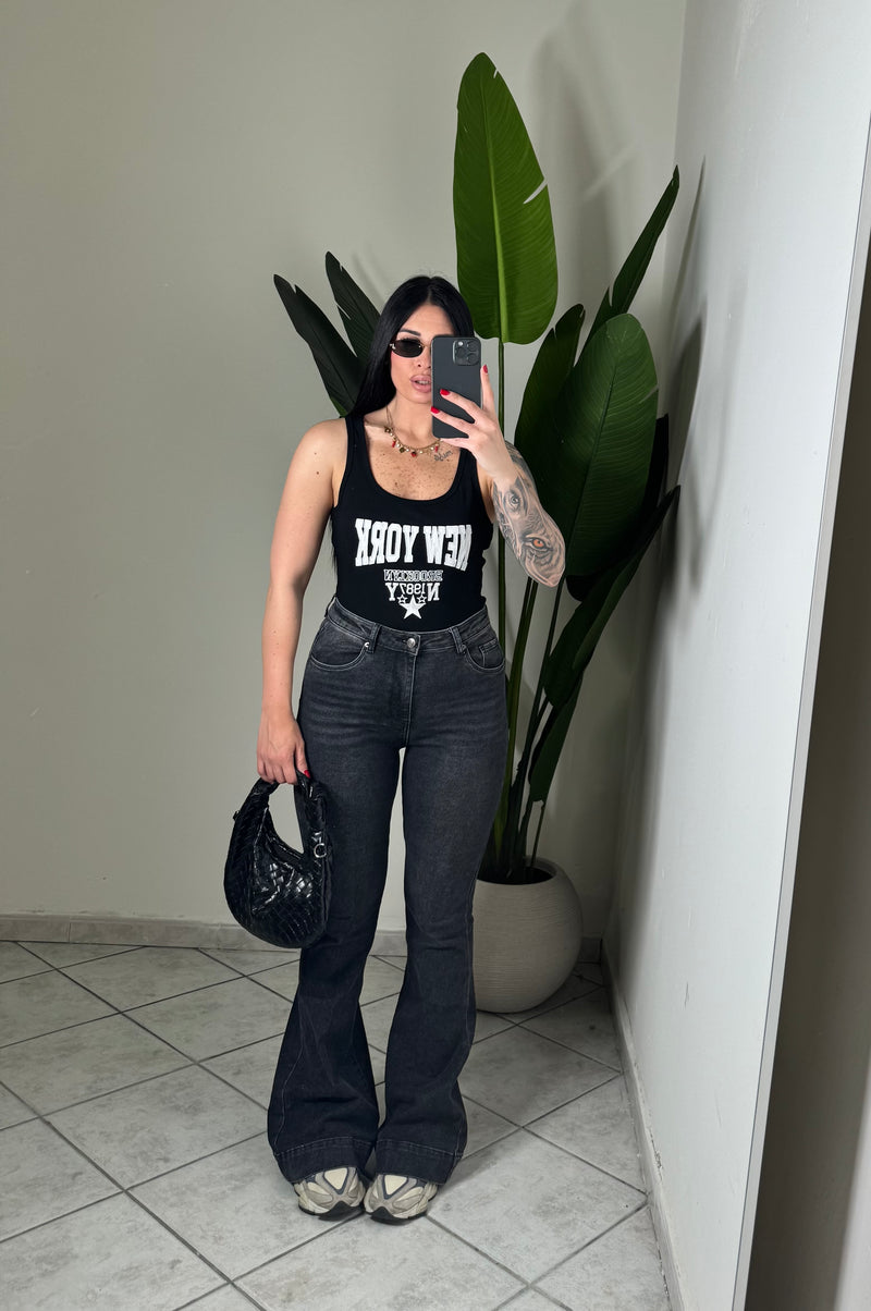 Jeans flare nero✨