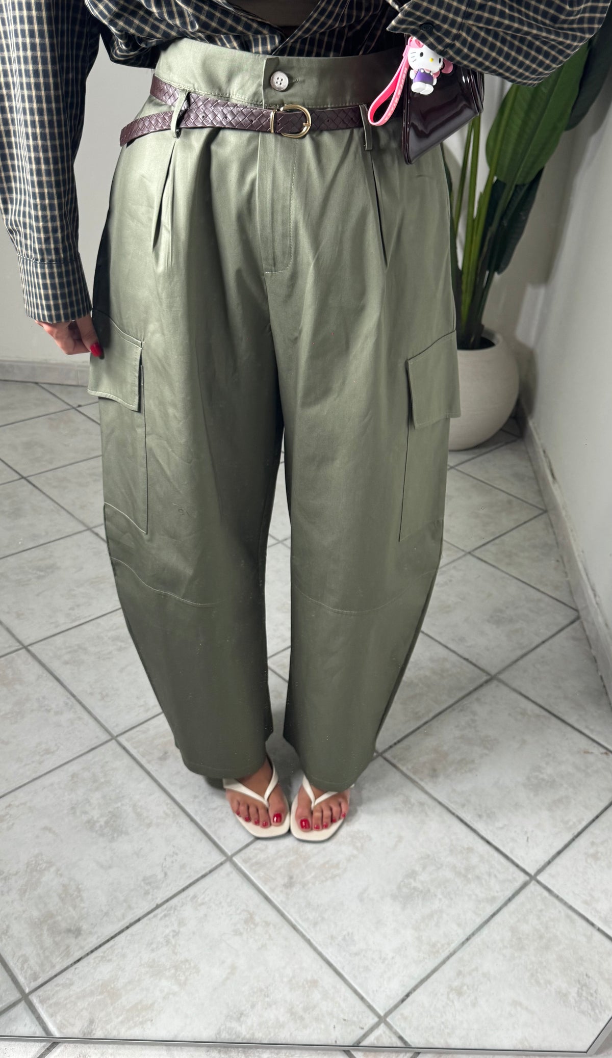 Pantalone JUST WEST ✨verde