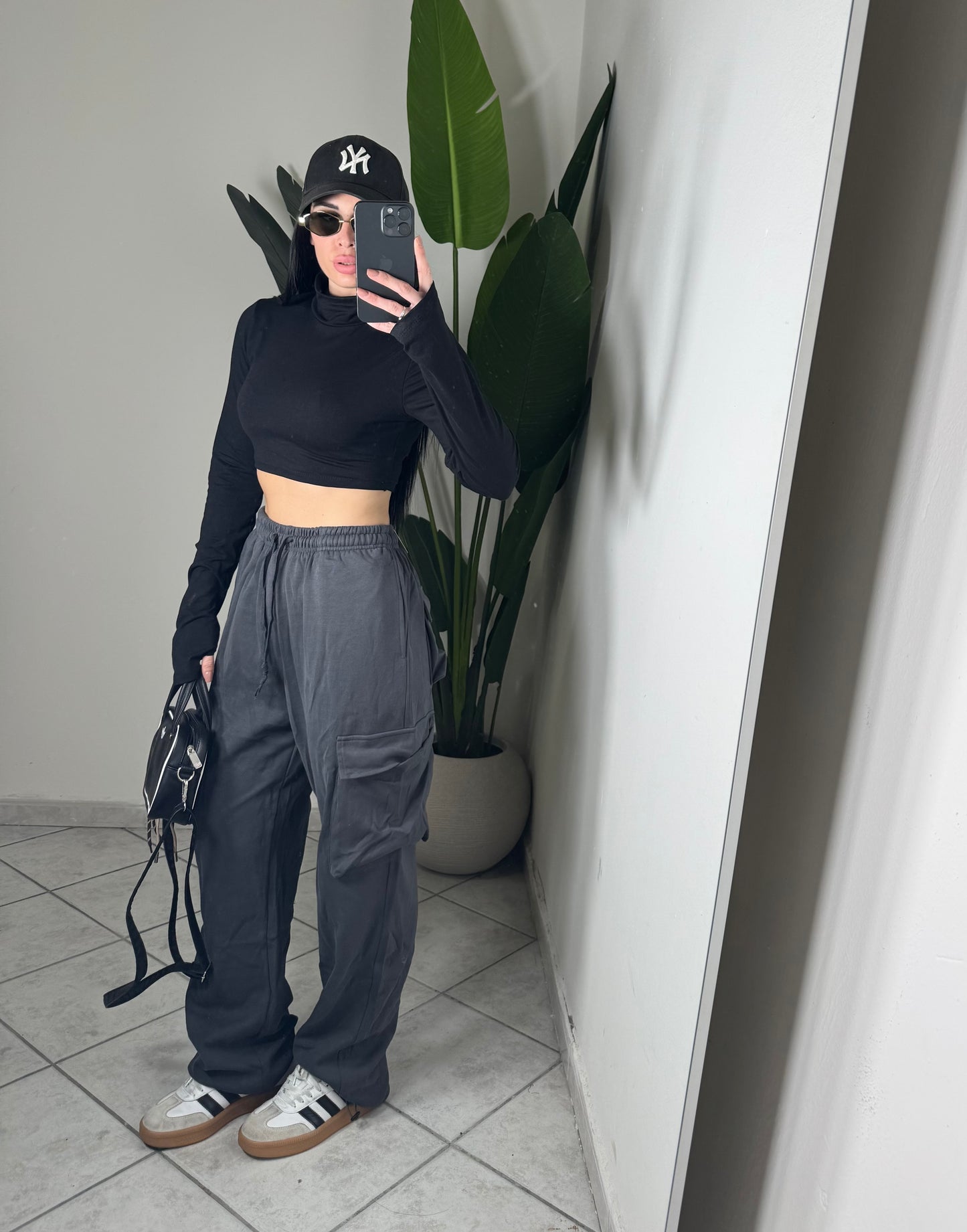 Pantalone tuta cargo✨